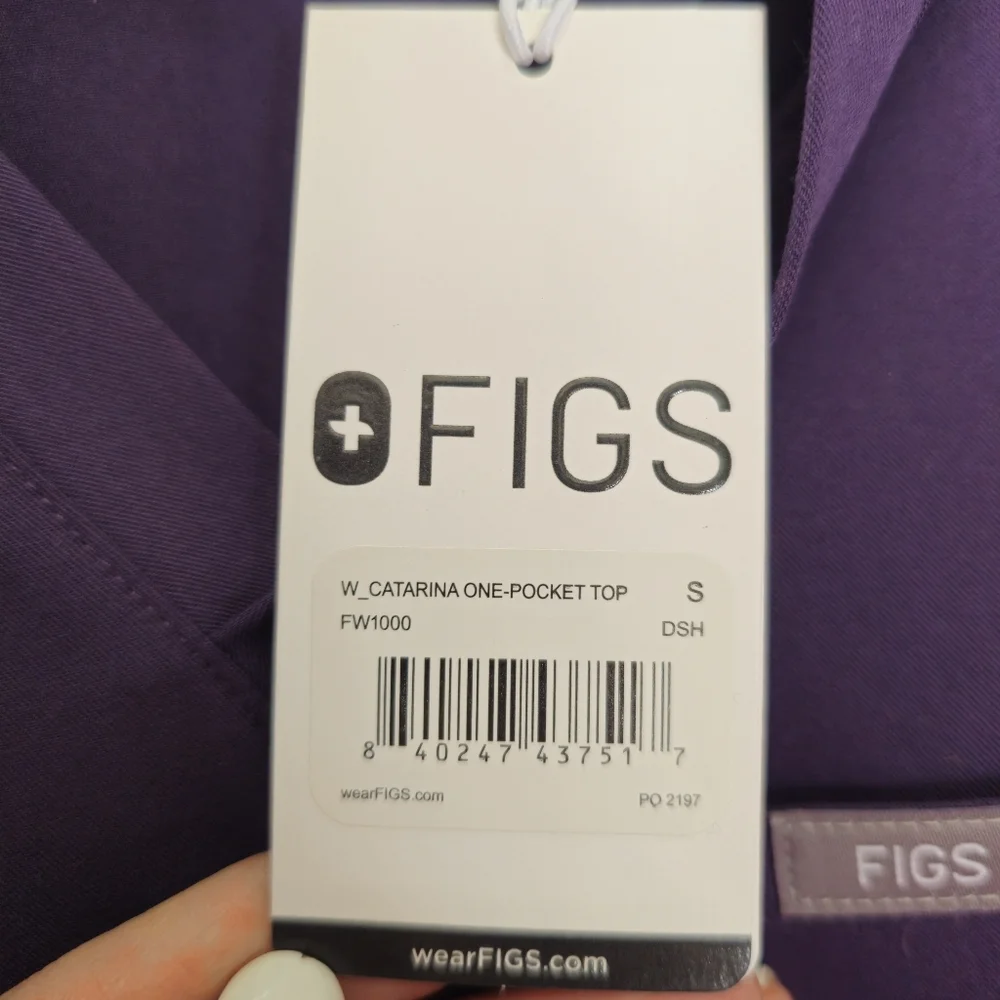 Figs NWT Catarina scrub top Ultraviolet/Dark purple size‎ S Petite